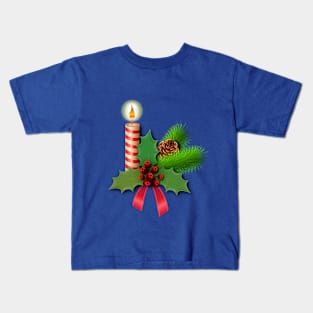 Christmas Candle & Decorations Kids T-Shirt